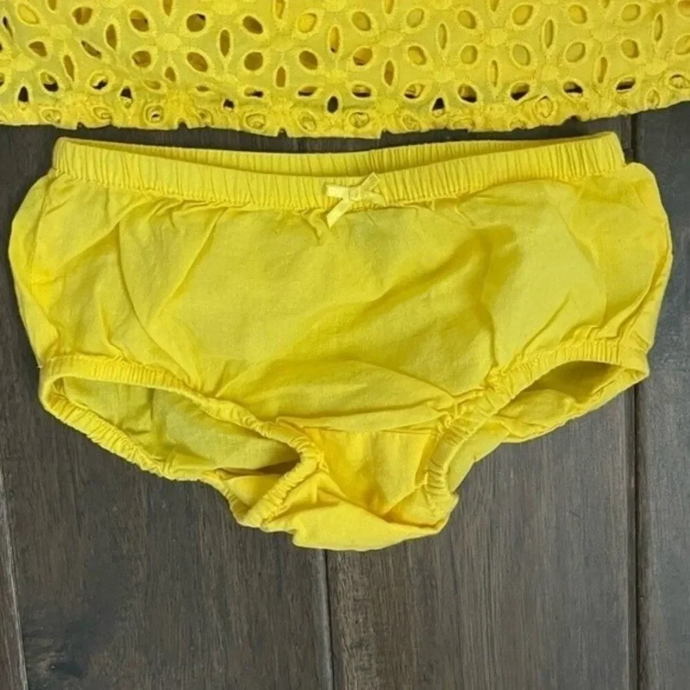 Baby Gap Yellow Eyelet Dress 12-18 mos